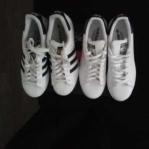 Adidas White and Black Sneakers
